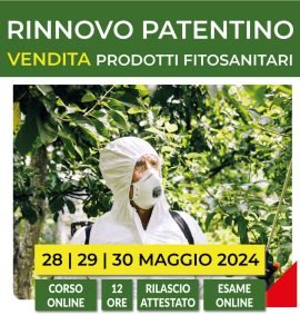 Corso di rinnovo del certificato di abilitazione per la vendita di prodotti Fitosanitari